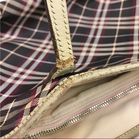 *low start* Burberry blue label canvas check multicolor tote bag - Picture 13 of 17